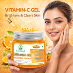 Bhudevam Naturals Khadi Vitamin C Gel for Glowing Skin – Brightens, Hydrates & Reduces Dullness- 200GM
