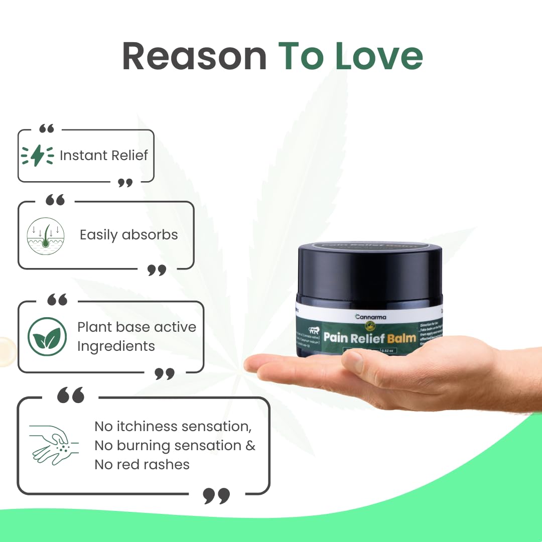 Cannarma Ultra Premium Pain Relief Balm | For Headache, Body Pain & Joints Pain 15gm