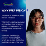Vitaminnica Vita Vision Capsules - Digital Blue Light Shield & Eye Strain Support, 60 Count