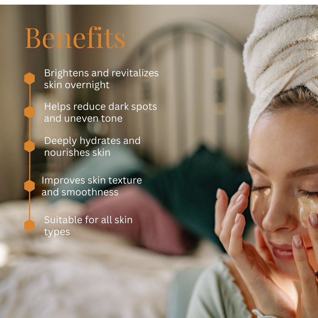 Kayee Ayurveda 20% Vitamin C Night Cream for Face, Brightening & Moisturizing Overnight Facial Cream for Dull Skin, Helps Improve the Appearance of Dark Spots, Uneven Skin Tone & Texture | 50 g