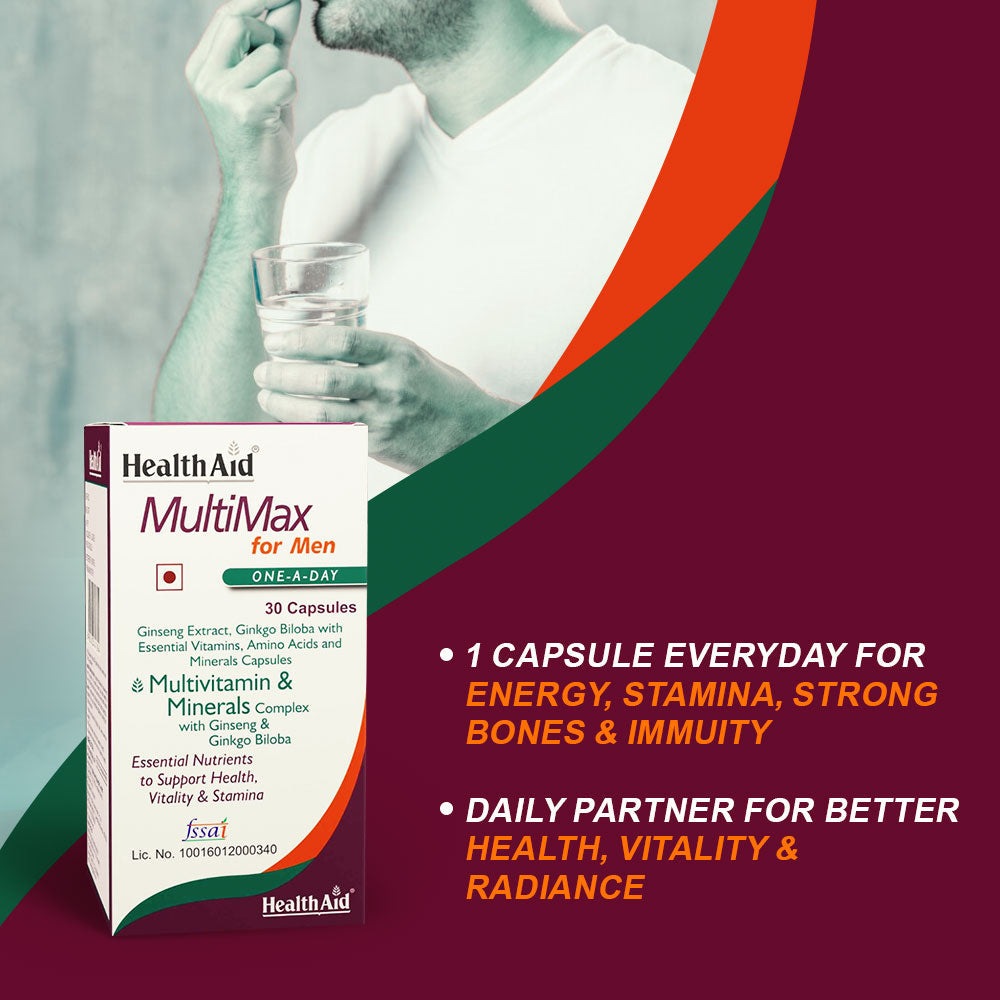 Healthaid Multimax Men Multivitamin Capsule - 30 Softgel Capsules