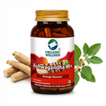 Organic Wellness Ashwagandha | Certified Ashwagandha | For Immunity, Stress Relief & General Wellness | 90 Capsule Bottle