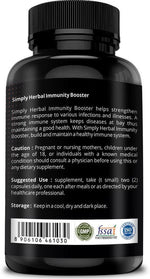 Simply Herbal Immunity Booster Capsule - 60 Capsules (Pack of 2)