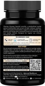 Adorreal Siberian Ginseng Capsules | 60 Capsules