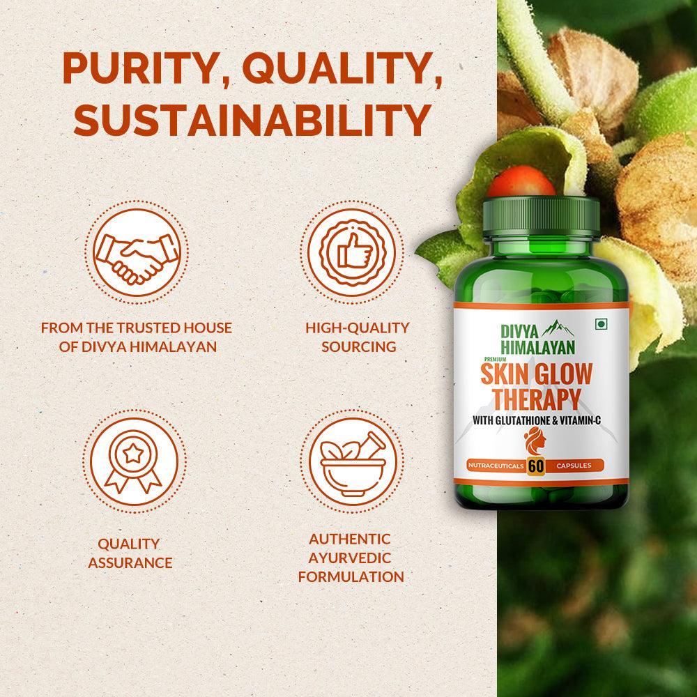 Divya Himalayan Skin Glow Therapy Capsule - 60 Capsules (Pack of 2)