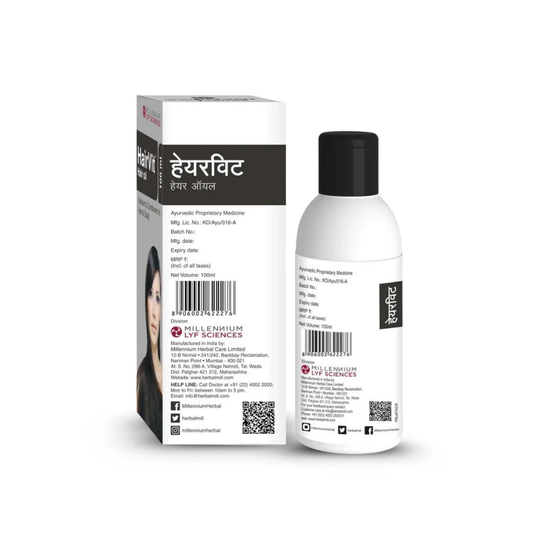 Millennium Herbal Care New HairVit Oil (100ml Each) - Pack of 2