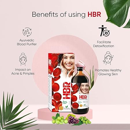 AMBIC HBR Natural Blood Purifier Syrup for Healthy Skin and Hair 450ML