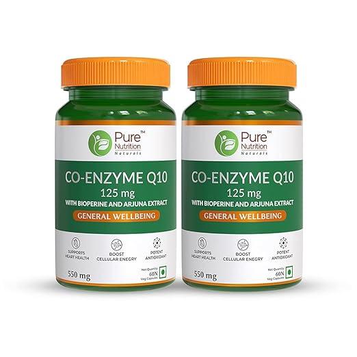 Pure Nutrition Co-Enzyme Q10 125mg Veg Capsule