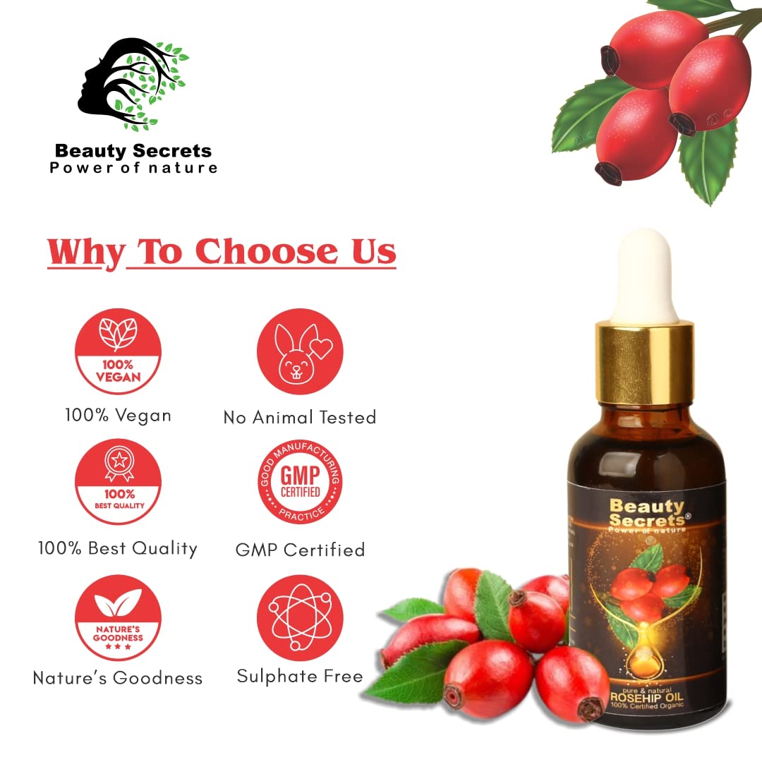 Beauty Secrets Rosehip Oil - 30ml