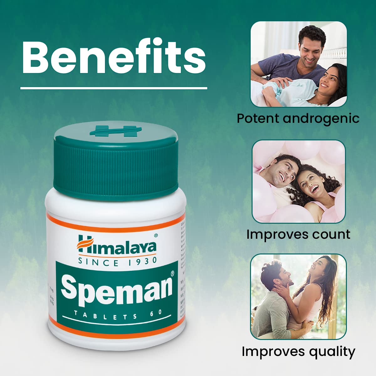 Himalaya Speman Tablet for Men's Health - 60 Tablets