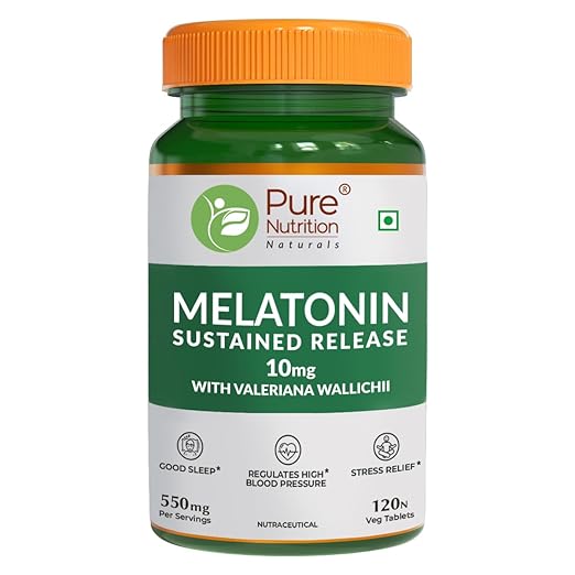 Pure Nutrition Melatonin Sustained Release 550mg Veg Tablet