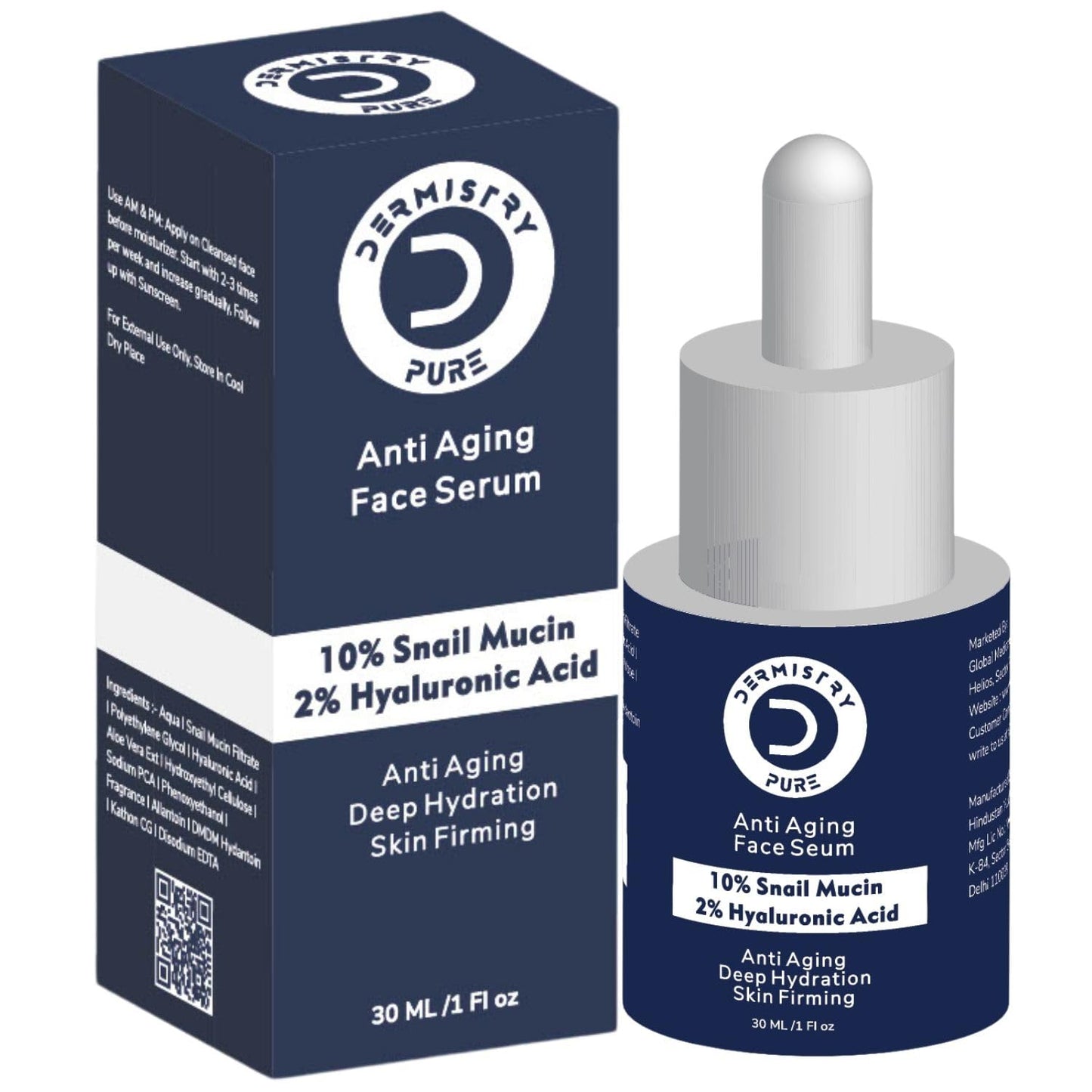 Dermistry Pure 2% Retinol 2% Hyaluronic Acid Anti Aging Face Serum