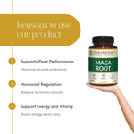Pure Nutrition Maca Root Capsules 1000mg for Promoteing Reproductive Health, Improves Energy and Enhances Performance - Pack of 1 (120 Capsules)