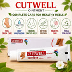 Ayulabs Cutwell Ointment | Heel Crack, Chilblain & Skin Repair Formula | 50 g (Pack of 2 x 25 g Tubes)