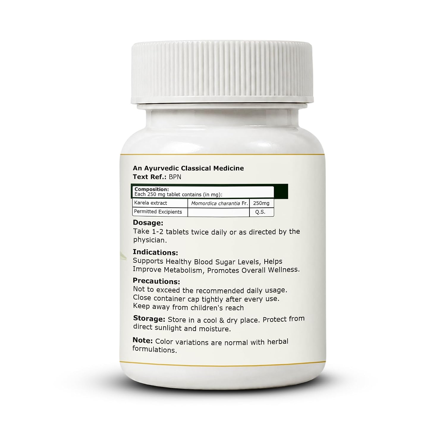 Pure Nutrition Karela Tablets (250mg | 90 Tablets)