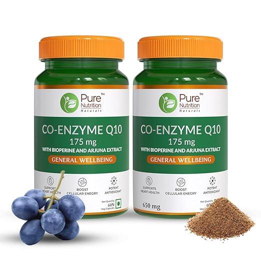 Pure Nutrition Co-Enzyme Q10 175mg Veg Capsule