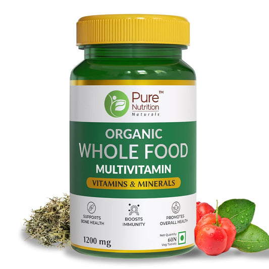 Pure Nutrition Organic Whole Food Multivitamin Veg Tablet - 60 Tablets