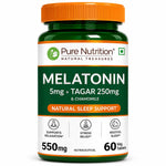 Pure Nutrition Melatonin 5mg with Tagar & Chamomile, 120 Tablets | Sleep Support