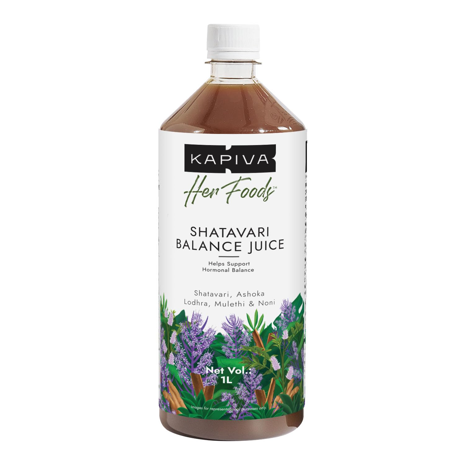 Kapiva Her Foods Shatavari Balance Juice 1L - Ayurvedic Hormonal Balance Juice