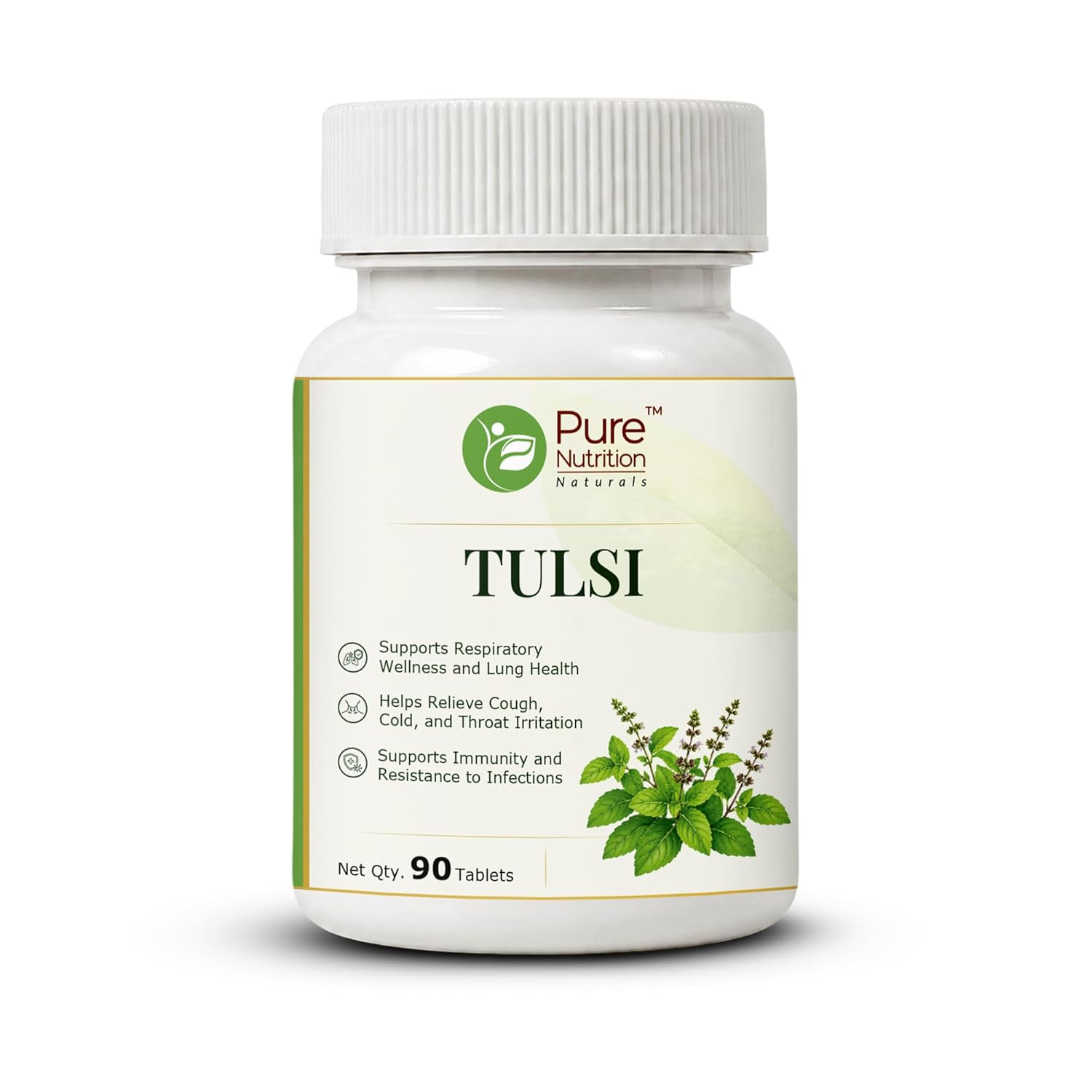 Pure Nutrition Tulsi Tablets (250mg | 90 Tablets)
