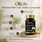 OliLife Anocurex Piles Tablets 30 Tabs | Ayurvedic Internal Care for Piles, Fissure & Fistula Comfort, Bleeding Control, Pain Relief & Healthy Blood Circulation