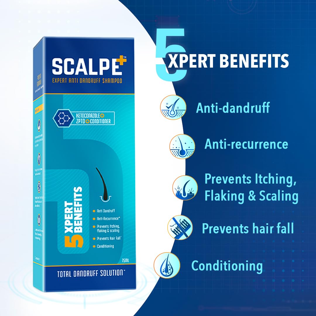 Scalpe+ Expert Anti Dandruff | Hair Care Shampoo - 75gm