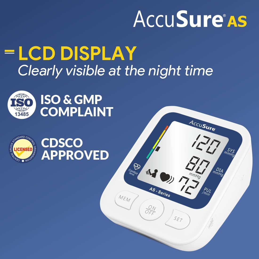 AccuSure AS Automatic Digital Blood Pressure Monitor