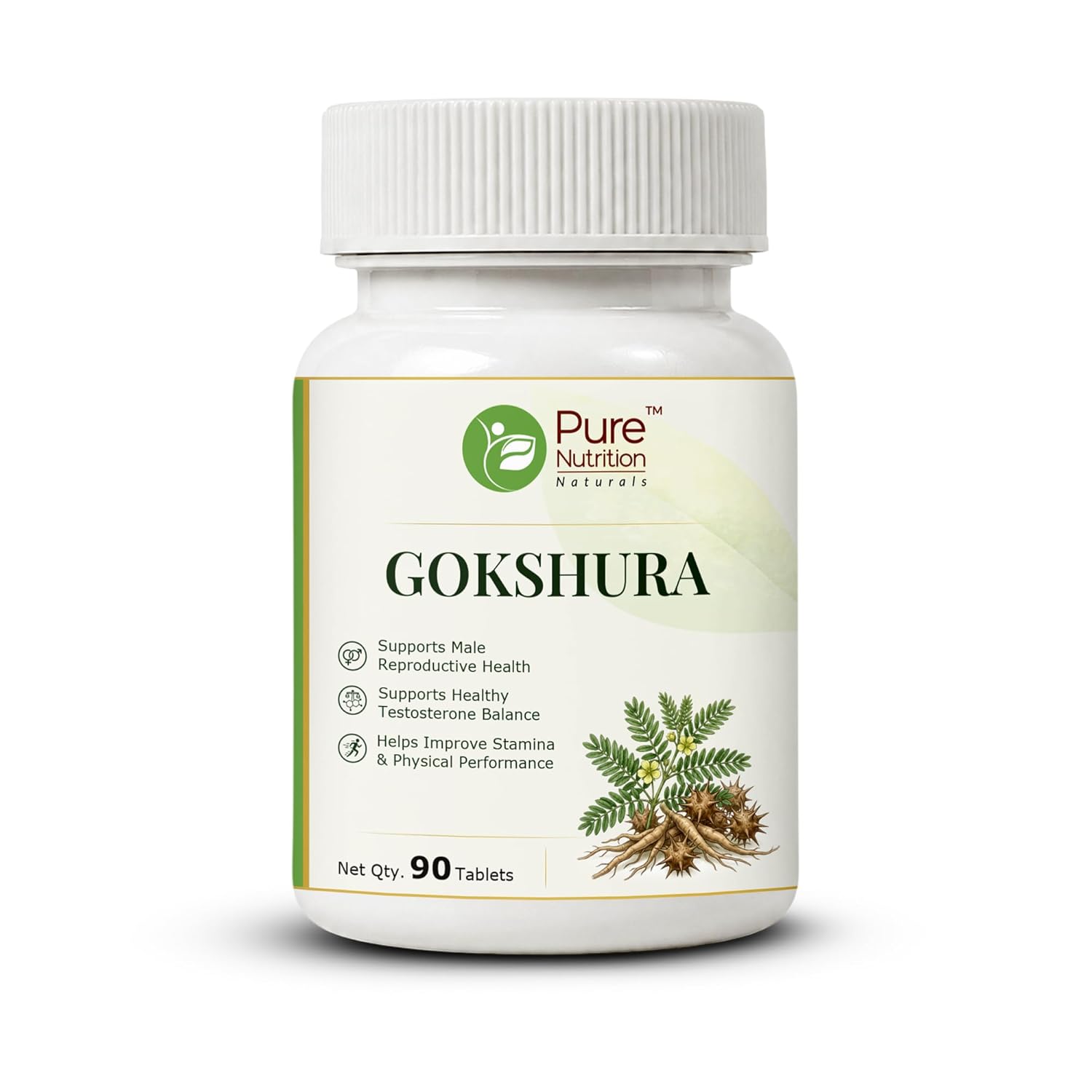 Pure Nutrition Gokshura Tablets (250mg | 90 Tablets)