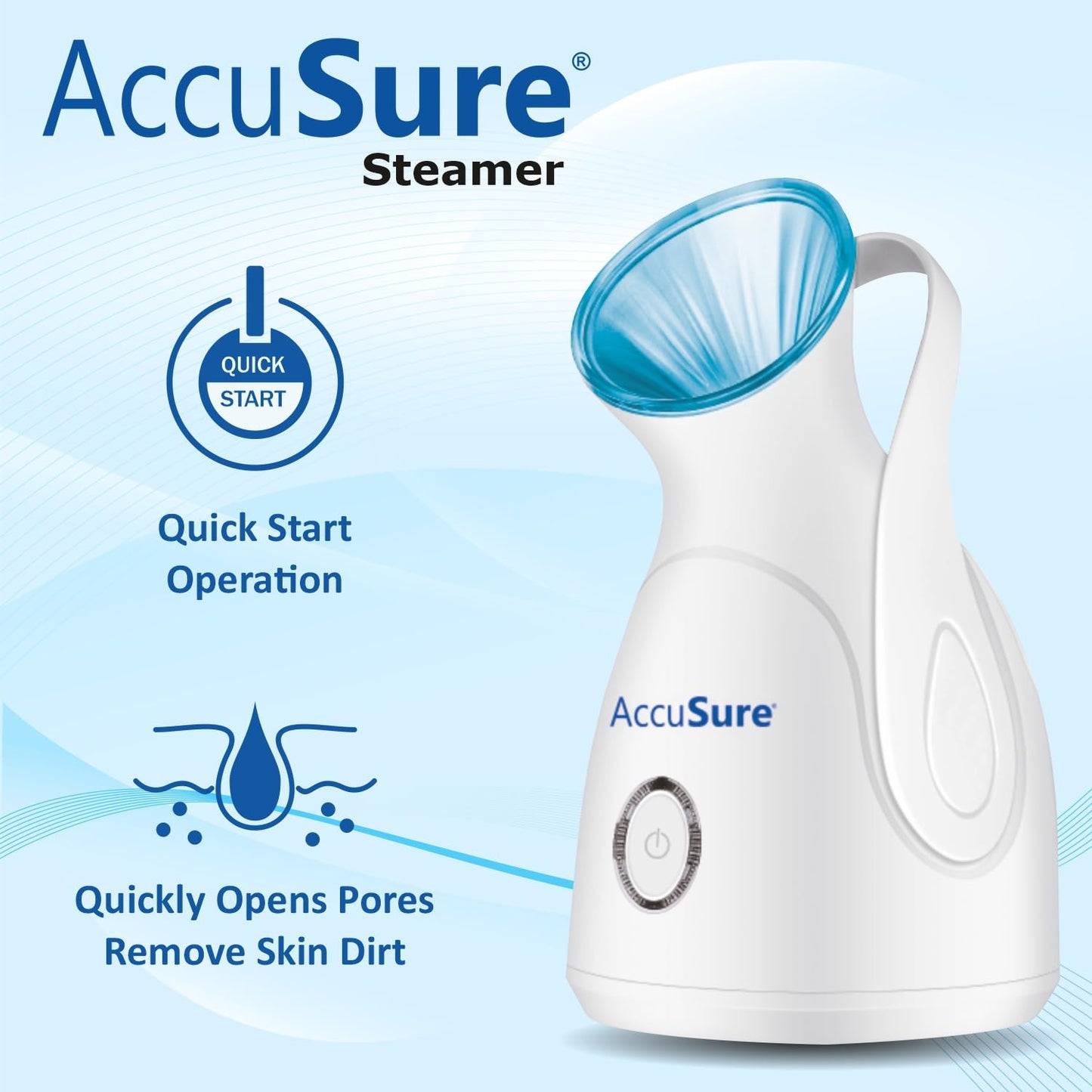 AccuSure Nano Ionic Facial Steamer