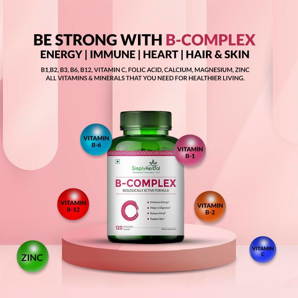 Simply Herbal B Complex Capsule - 120 Capsules