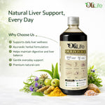 OliLife Oliliv Juice 1000 ml | Ayurvedic Liver Detox Juice for Fatty Liver Support, Healthy Liver Function, Digestive Balance, Pure & Fresh Herbal Formula