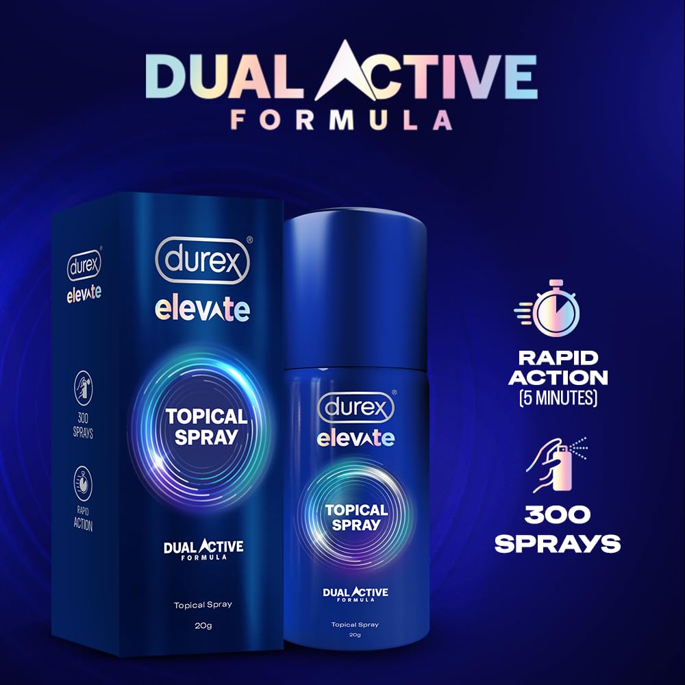 Durex Elevate Climax Delay Spray for Men - 20gm