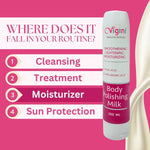 vigini Smoothening Lightening moisturizing Body Polishing milk Lotion - 200ml