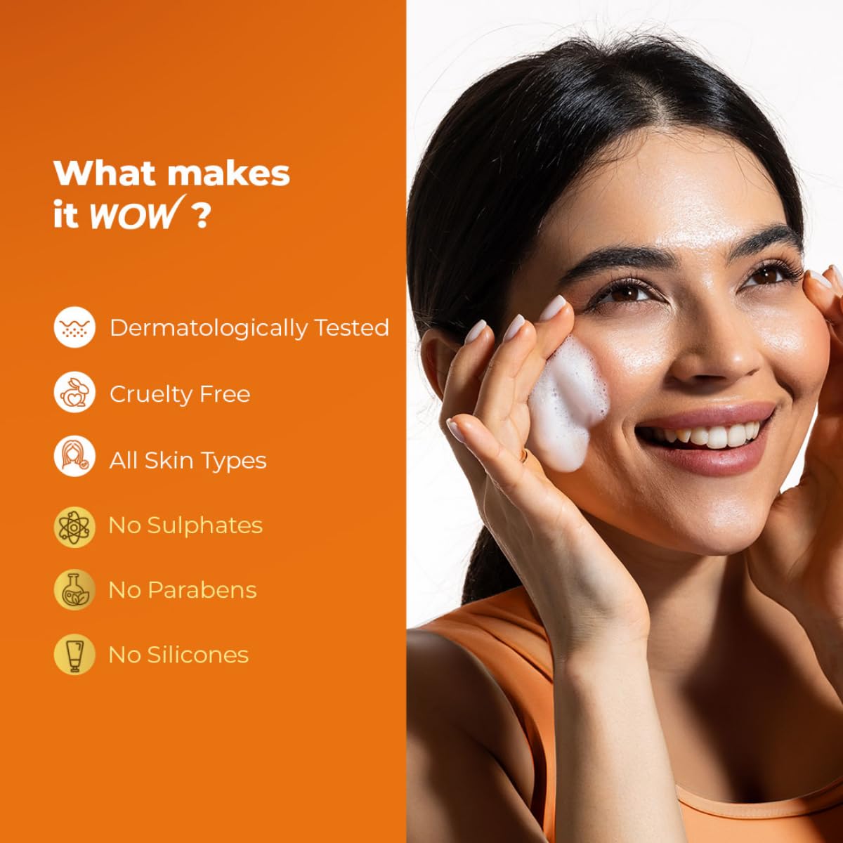 WOW Skin Science Vitamin C & Niacinamide Foaming Face Wash - 150ml