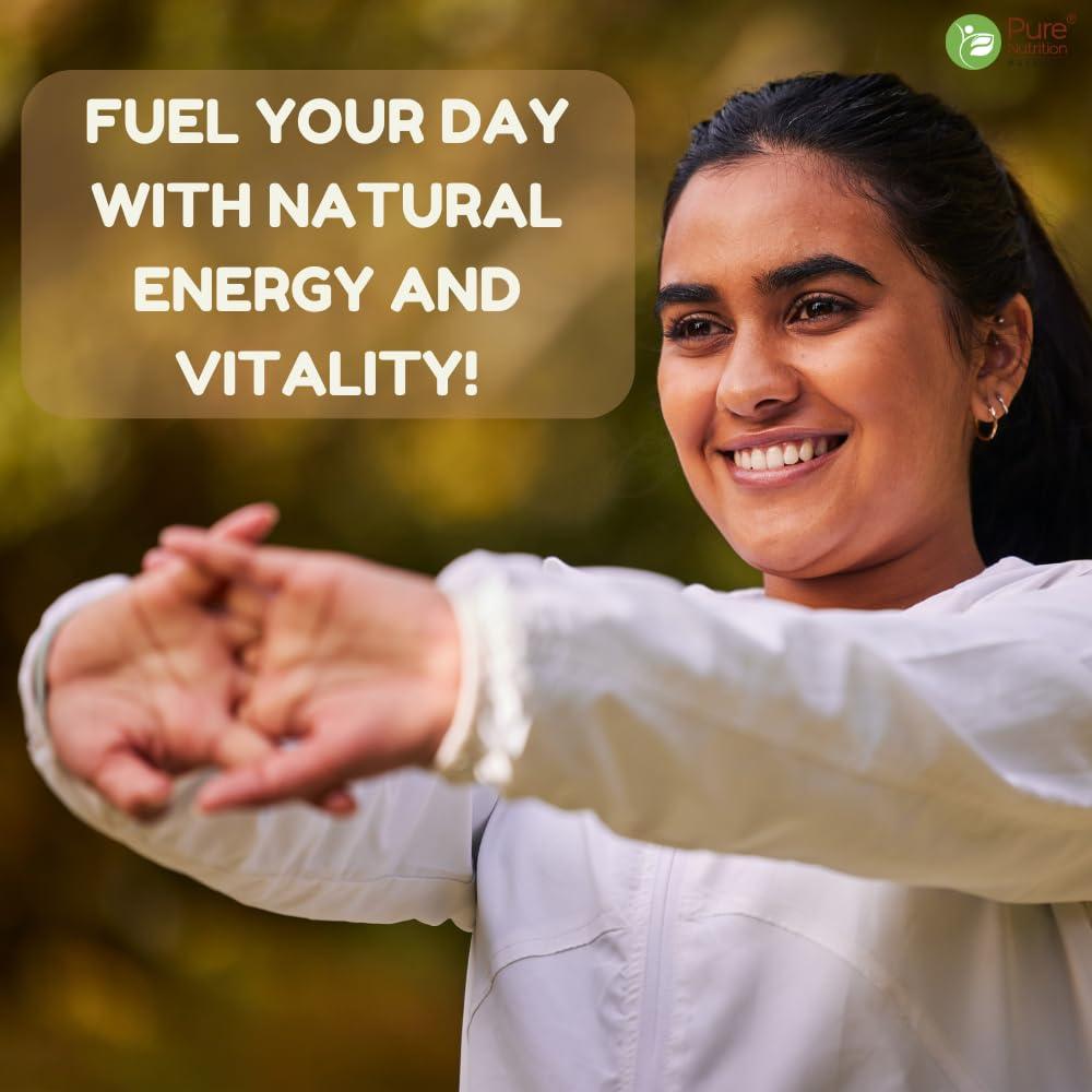 Pure Nutrition Vitamin B-Complex Tablets - 100% RDA for B Vitamins with B1, B2, B3, B5, B6, & B9| Boost immunity & support hair growth - 60 Veg Capsules