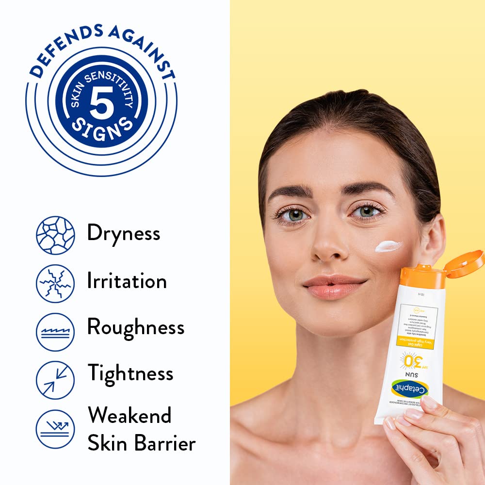Cetaphil Sun Light High Protection Sunscreen Gel | SPF 30 Sensitive Oily Skin - 100ml Gel