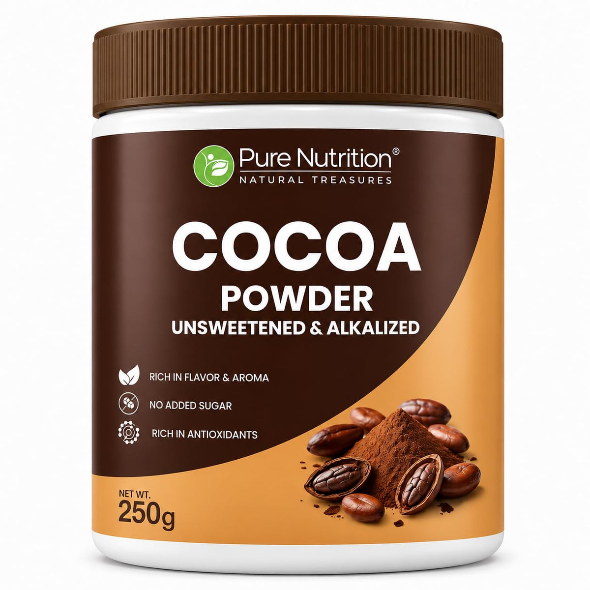 Pure Nutrition Cocoa Powder 50g | Unsweetened Natural Cocoa Powder | Rich Chocolate Flavor