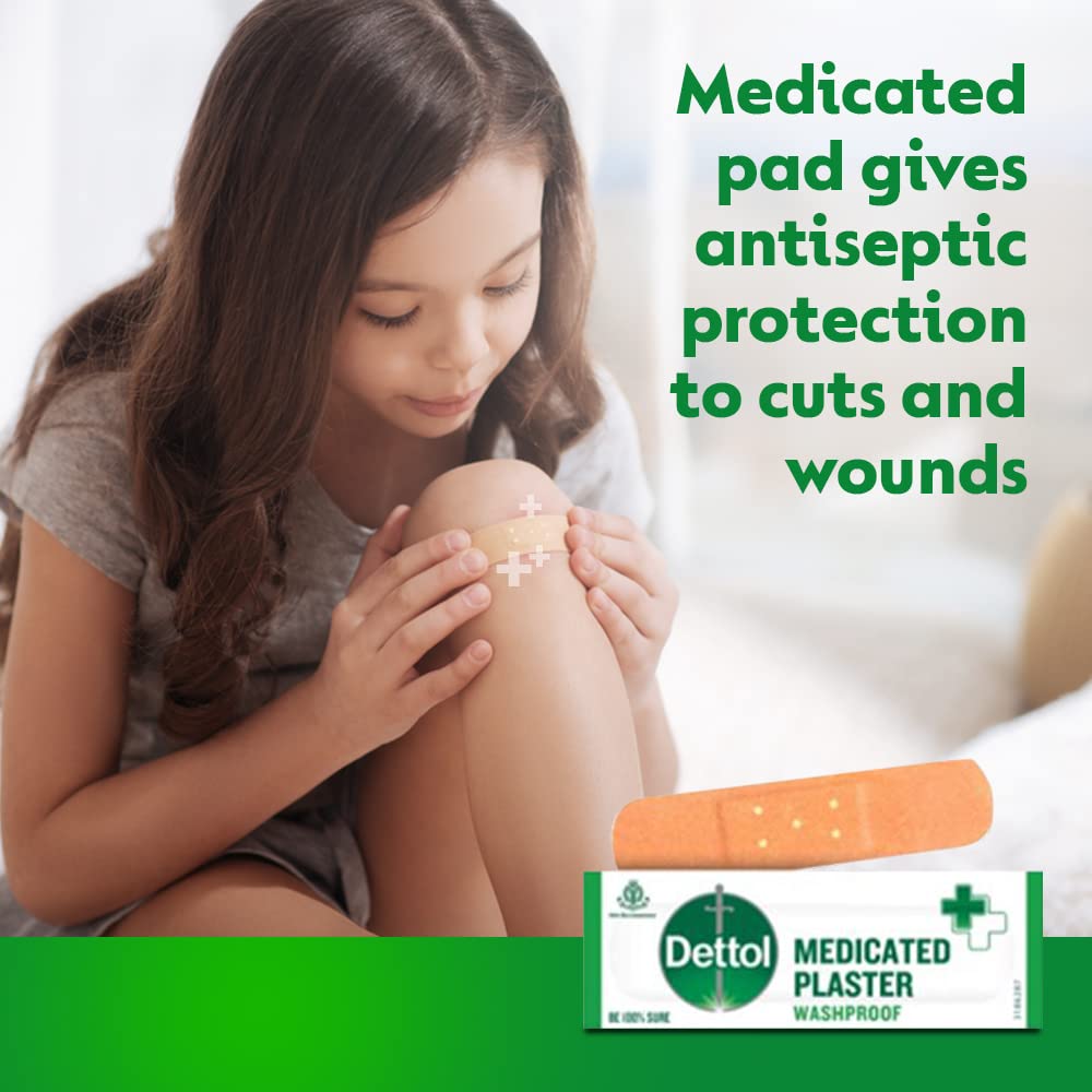 Dettol Medicated Plaster Washproof - (Jar of 172 plasters)