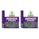 Bhudevam Naturals Khadi Pure Indigo Powder for Hair Coloring – Natural Black Hair Dye, No Chemicals, Used with Henna for Long Lasting Color- 200GM (Pack of 2)