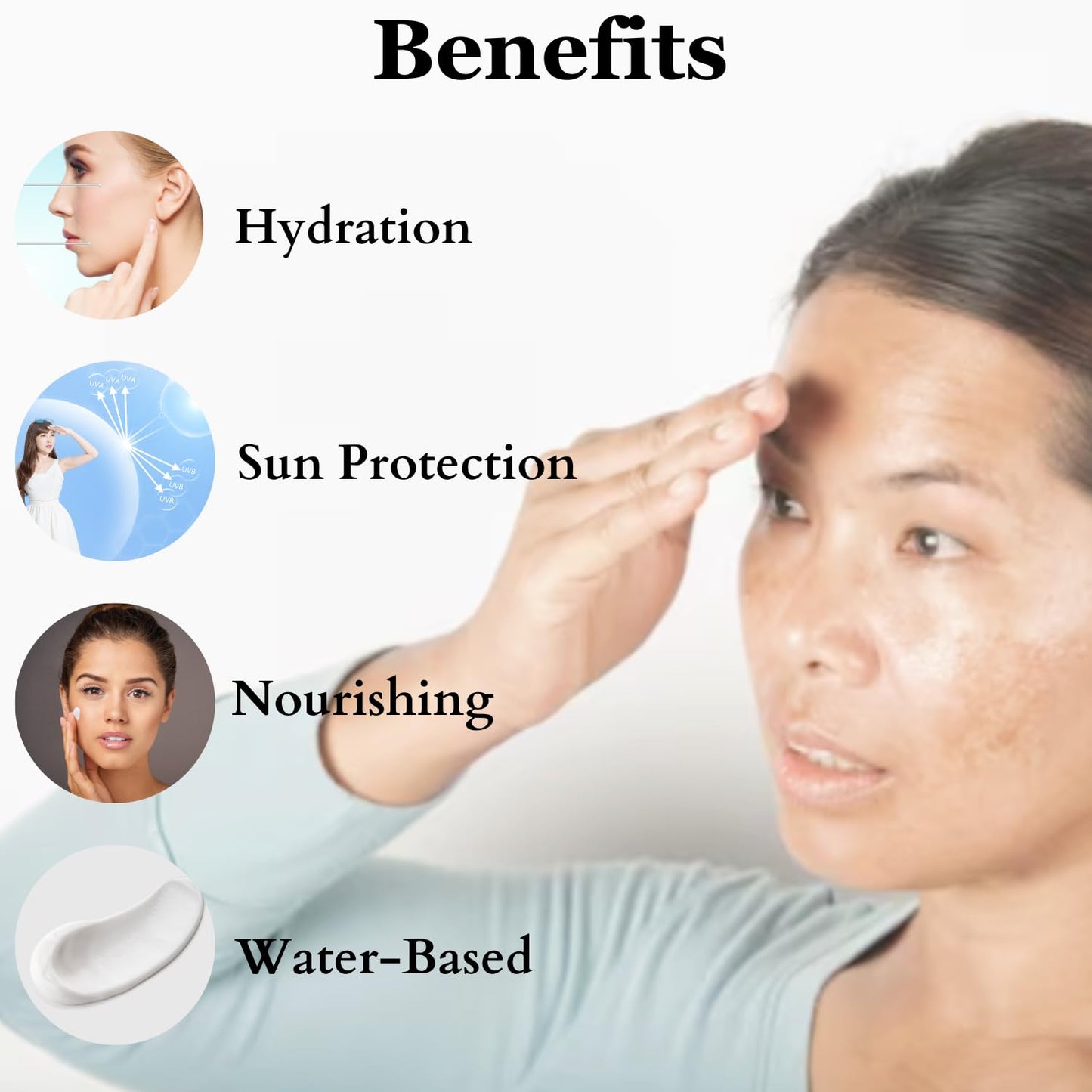 Dermistry Hydra Nourishing Sunscreen SPF-50 UVA/UVB and PA+++ Protection 1% Hyaluronic Acid Sunscreen SPF-50 Aqua Gel for Dry Skin