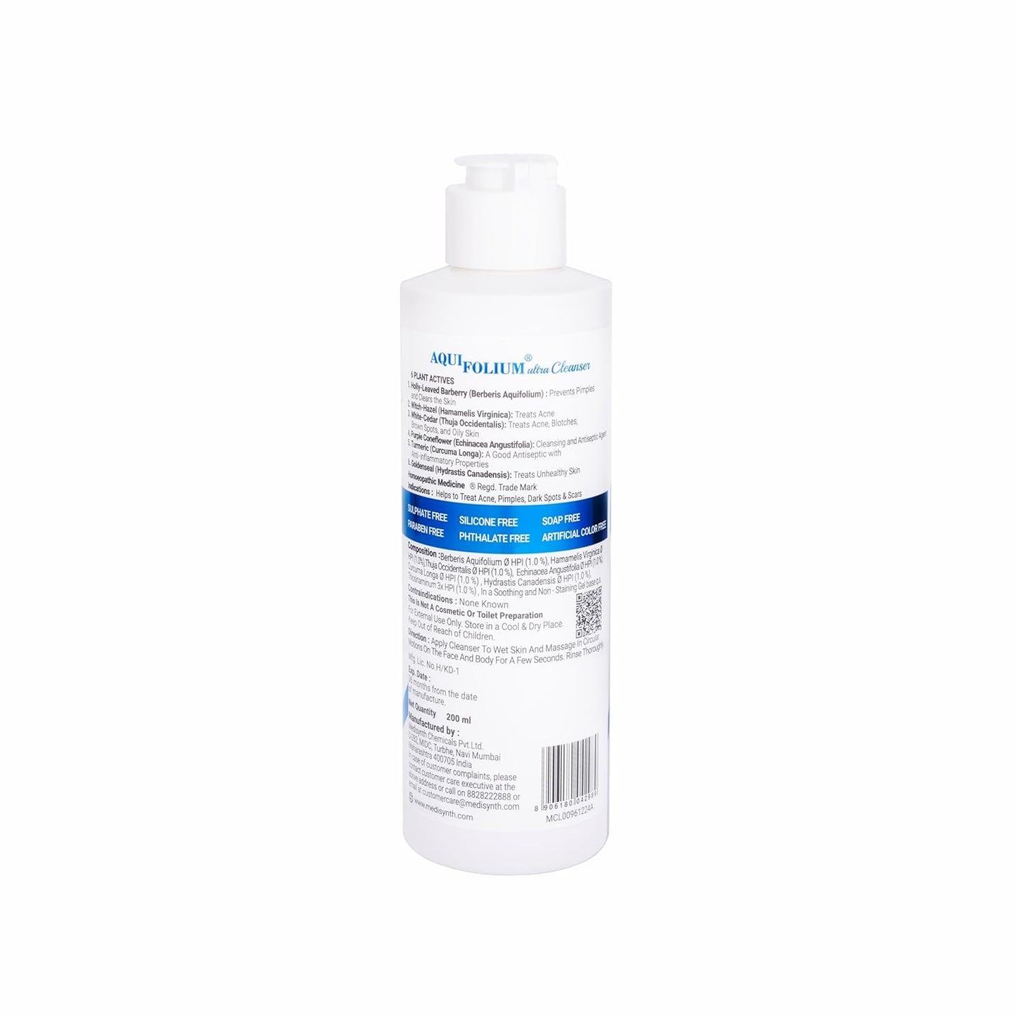 Medisynth Aquifolium Ultra Cleanser - 200ml