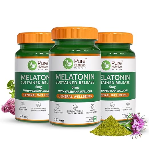 Pure Nutrition Melatonin Sustained Release 550mg Veg Tablet