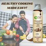 Pure Nutrition Combo Pack Of Virgin Coconut Oil & Avocado Oil Cooking Spray 200ml |100% Organic | Low Calorie Cooking - 10X LESS Oil | For Cooking, Dressing, Sauteing, Baking & Frying | Good for Skin