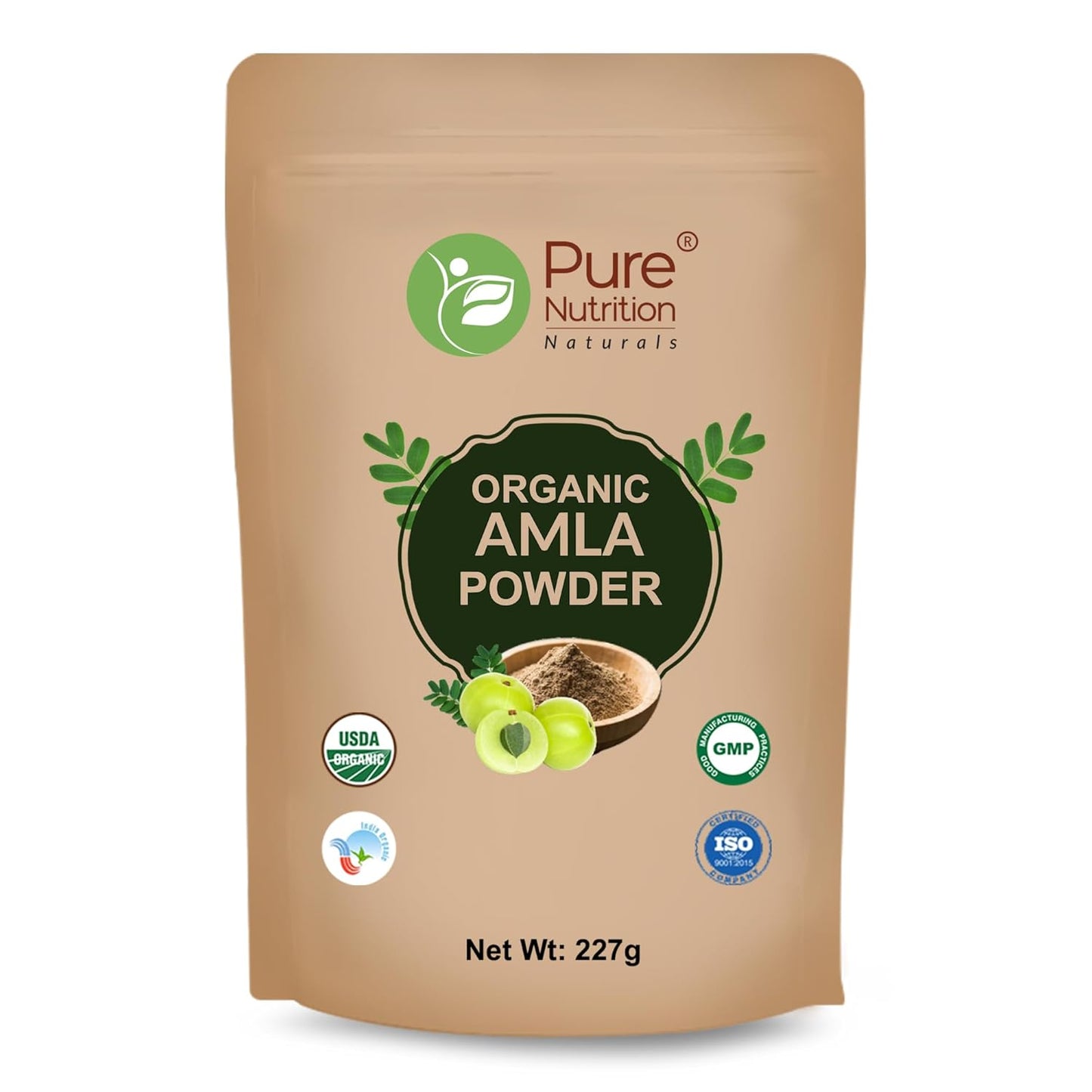 Pure Nutrition Organic Amla Powder - 227g | Supports Immunity, Digestion, and Hair Health