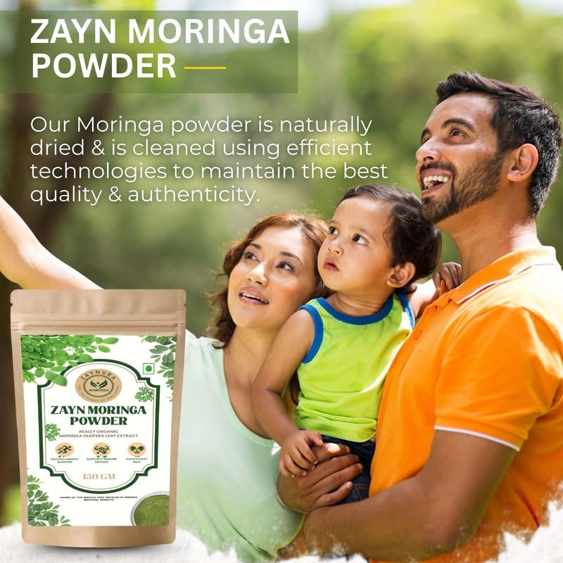 Zaynura Ayurveda Premium Organic Moringa Powder