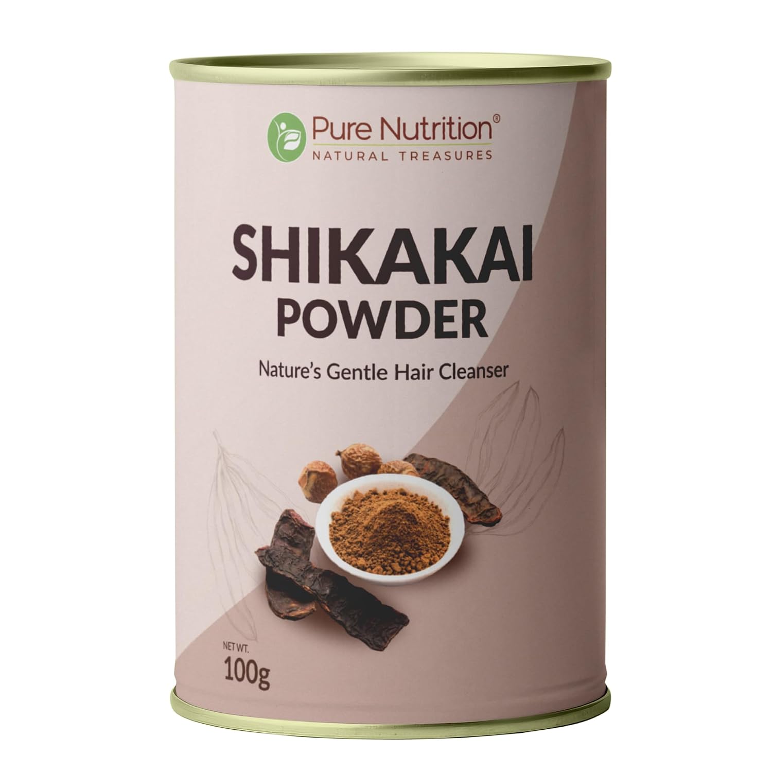 Pure Nutrition Natural Shikakai Powder 100g | Herbal Hair & Scalp Care Powder