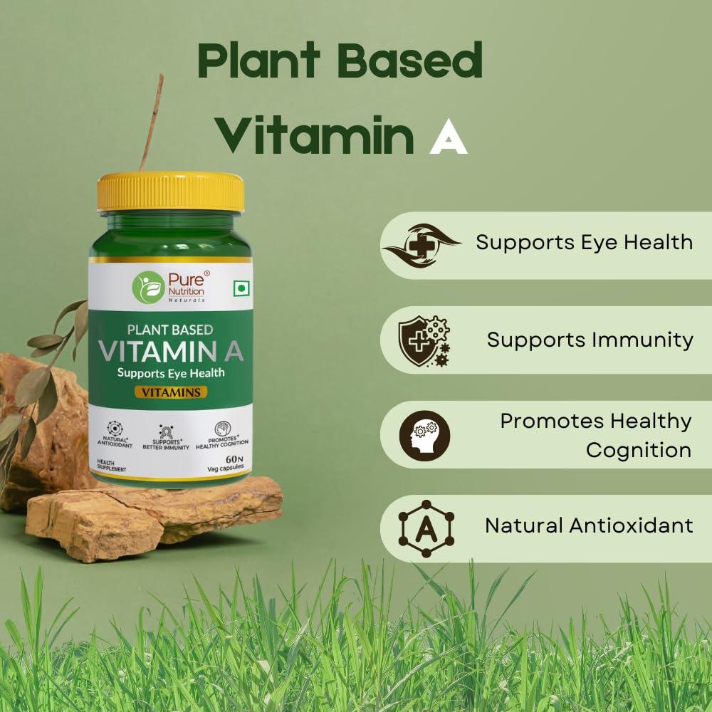 Pure Nutrition Plant-Based Vitamin A Capsules - 60 Capsules