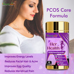 Vitaminnica Her Health PCOS Care Formula - Hormonal Balance & Ovarian Support, 60 Veg Capsules