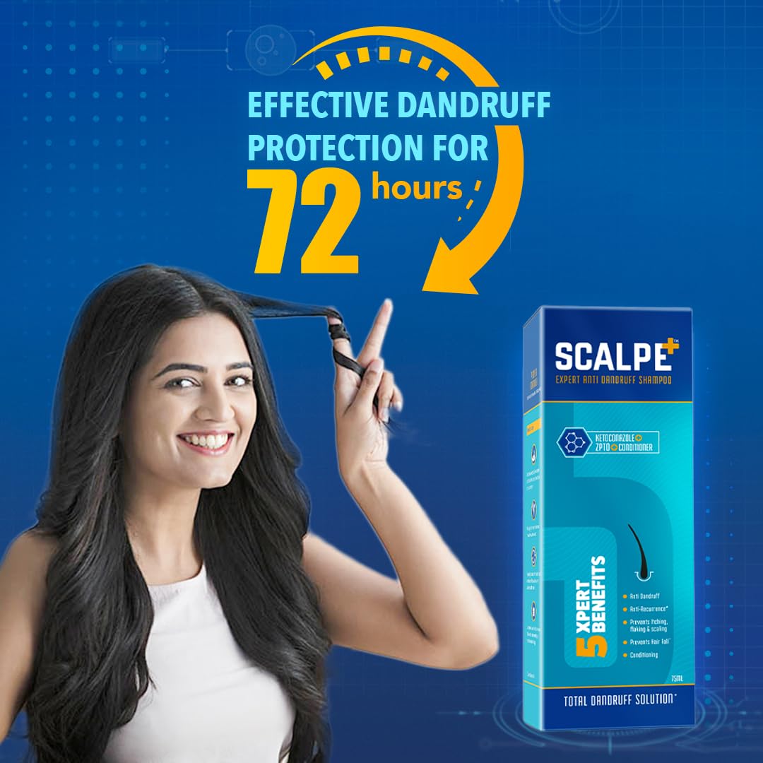 Scalpe+ Expert Anti Dandruff | Hair Care Shampoo - 75gm