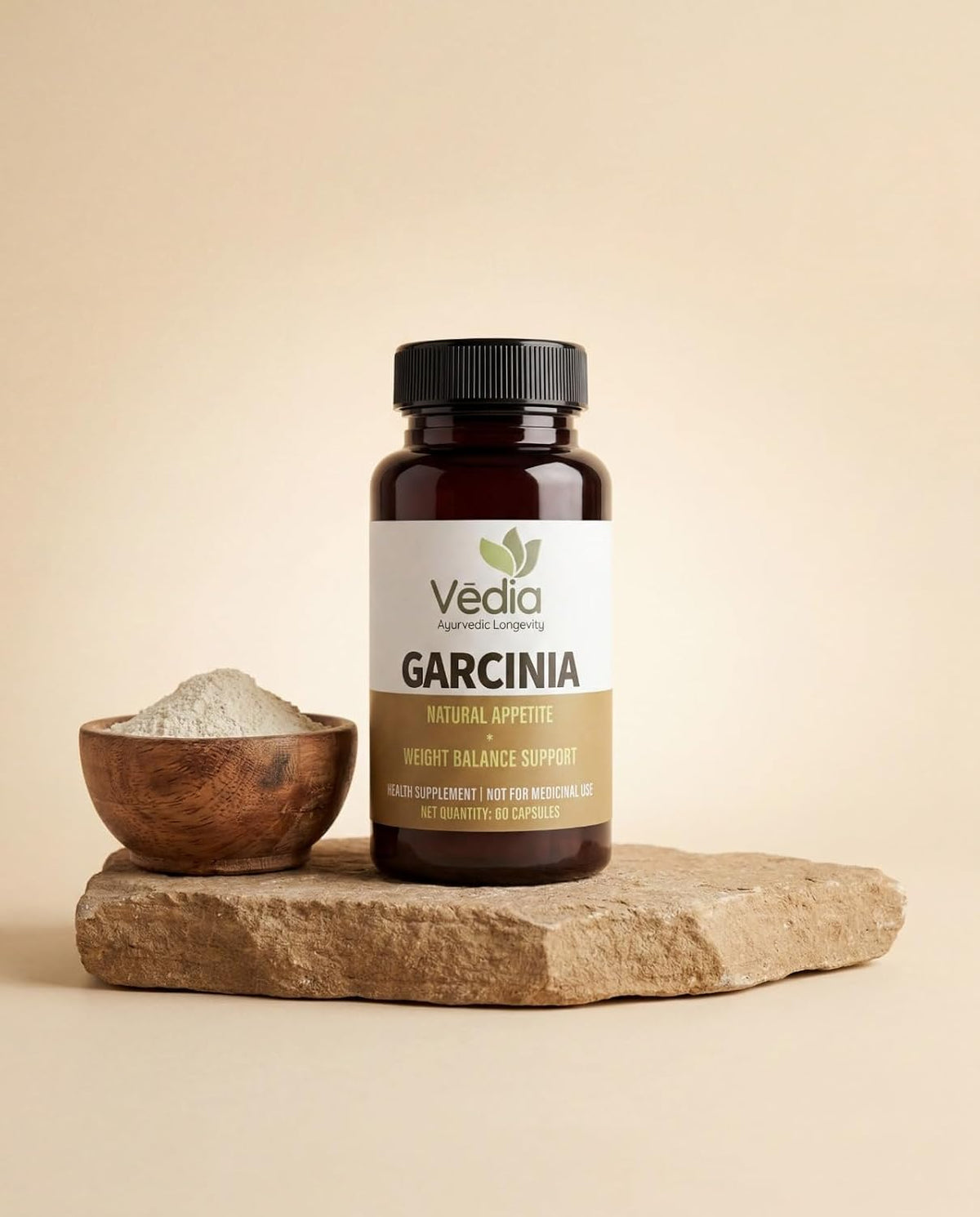 Vedia Garcinia (Garcinia Cambogia) Capsules | Natural Appetite Balance & Metabolism Support Supplement (60 Capsules)